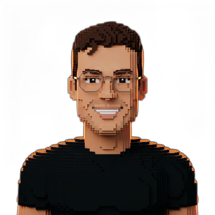 Avatar voxel de Daniel Castrillón creado con IA desde una selfie